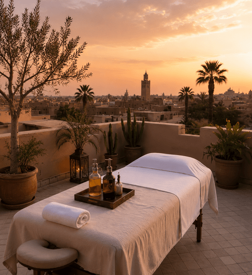 Profiter d'un massage installée sur le rooftop à Marrakech Profiter d'un massage installée sur le rooftop à Marrakech