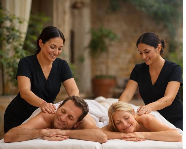 Massage en duo à domicile dans un riad à Marrakech · Jamali Spa