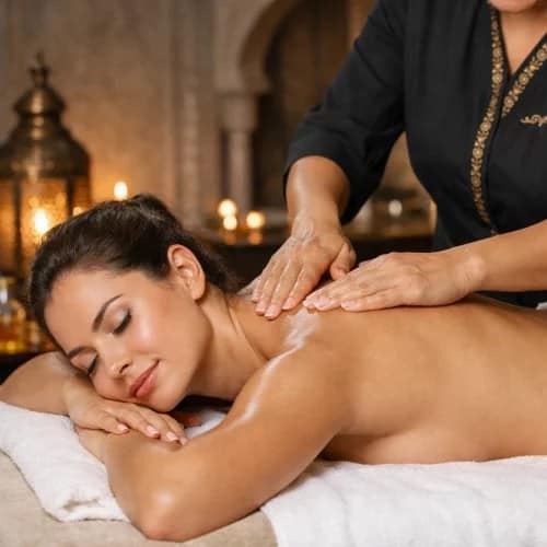 Massage relaxant à domicile Marrakech — Californien, Suédois, Oriental Marocain